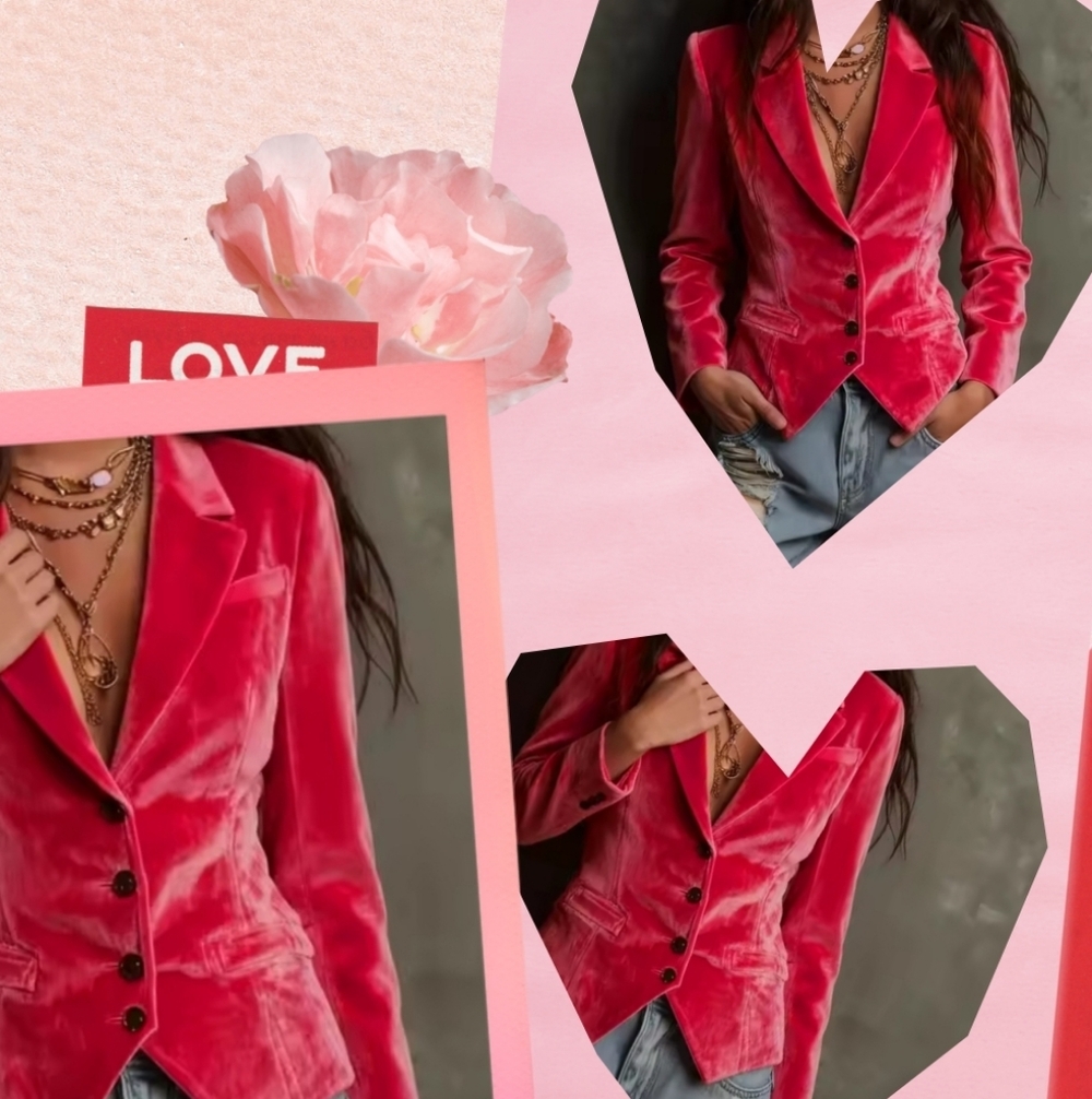 Velvet Raspberry Blazer